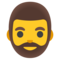 Man- Beard emoji on Google